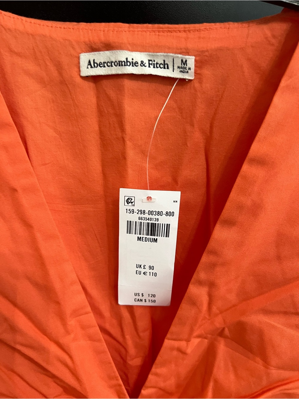 Abercrombie & Fitch Orange Twist-Front Maxi Dress - Picture 2 of 2